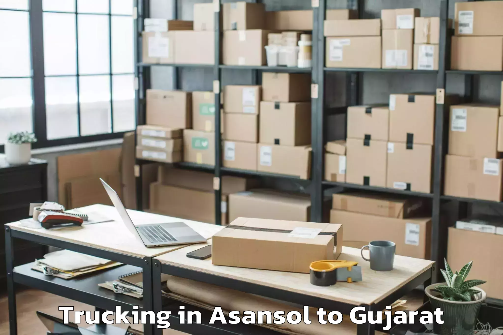 Book Your Asansol to Bedi Trucking Today